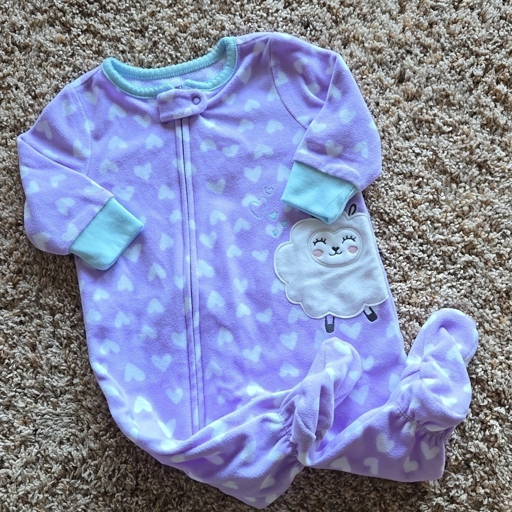 Carter's fleece sleeper, 3 months